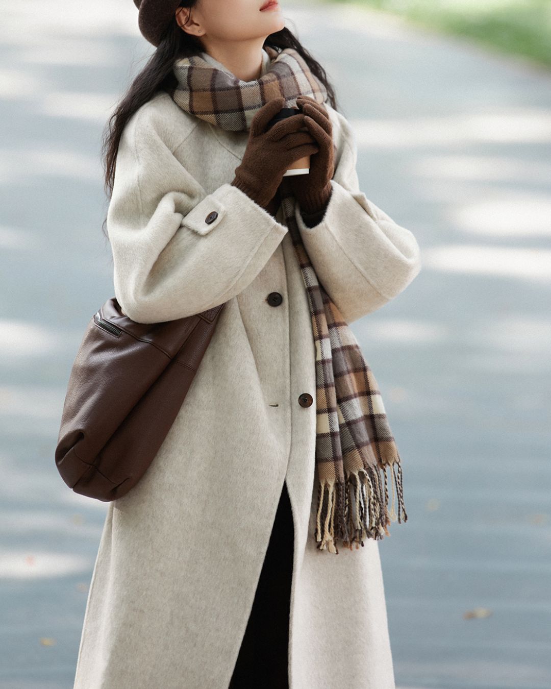 Wool Stand Collar Yoke Coat　CT019