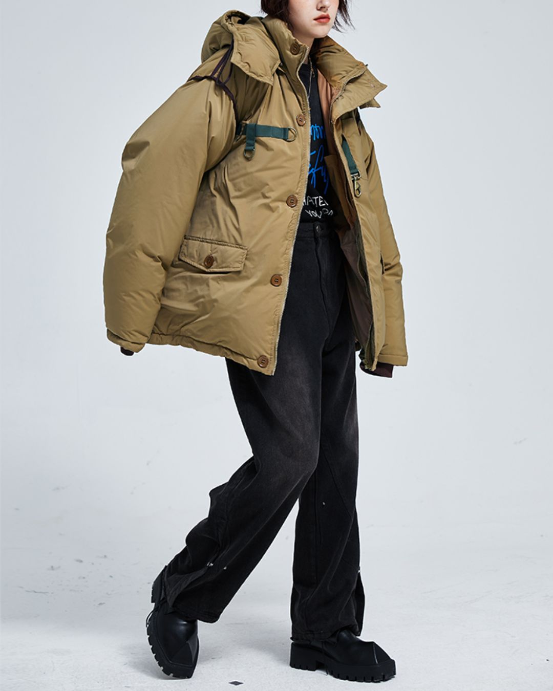 White Duck Down Work Jacket　JK073