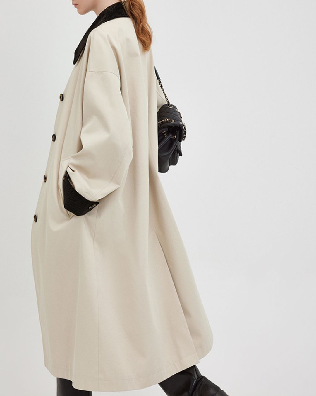 Contrast Color Classic Coat　CT007