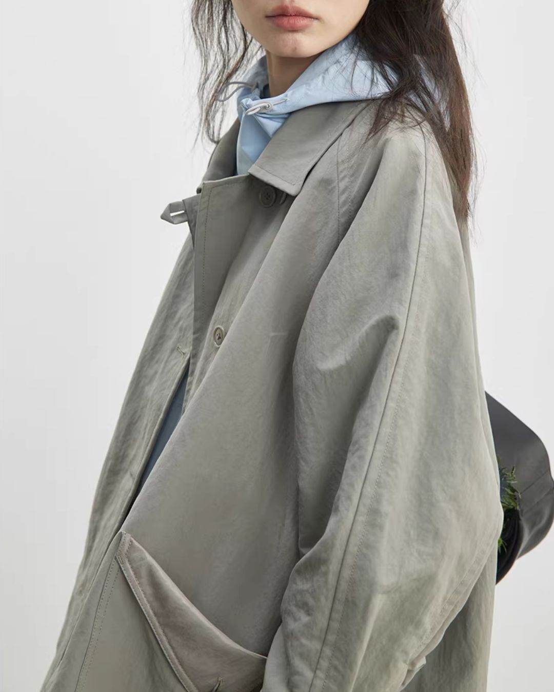 Side-button Single Trench Coat　CT034