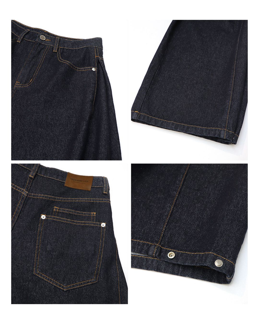 Wide-leg Twist Denim Pants　DP013