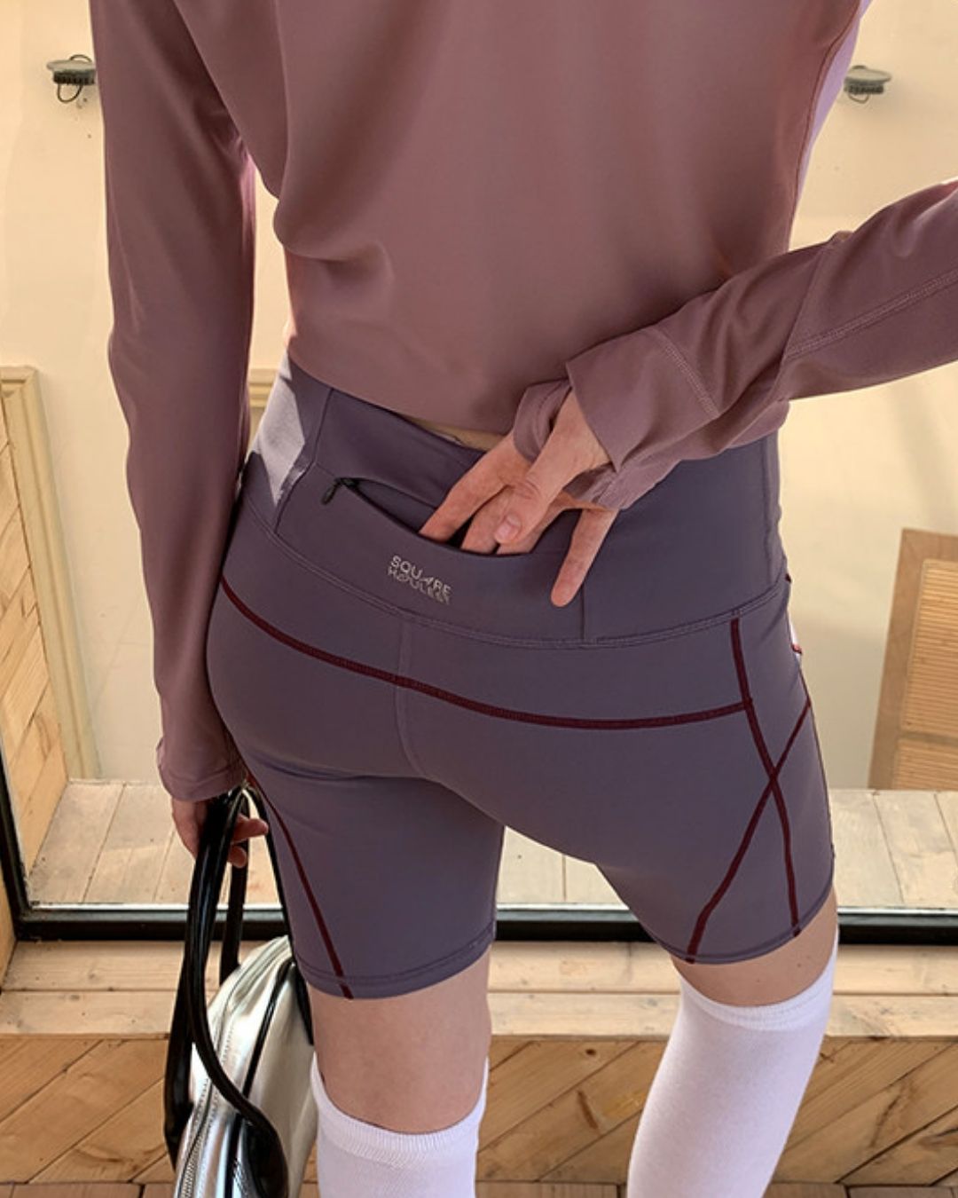 Color Block Fitness Shorts　SP002