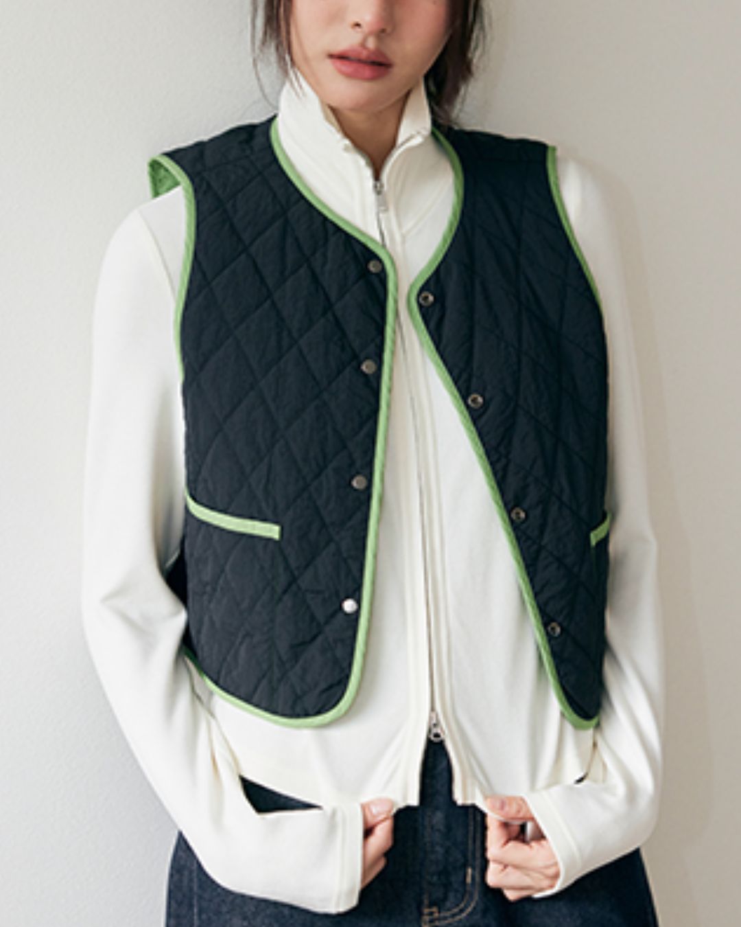 Nylon Quilted Vest　VT001