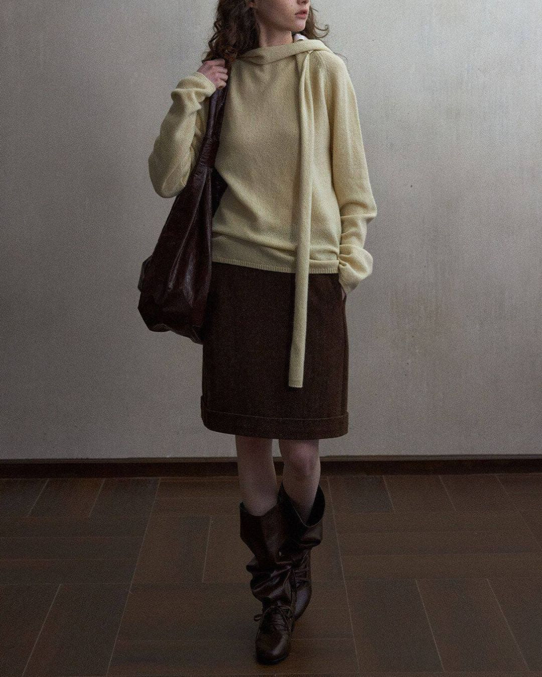 Basic Yak Wool Color Knit Pullover　KN109