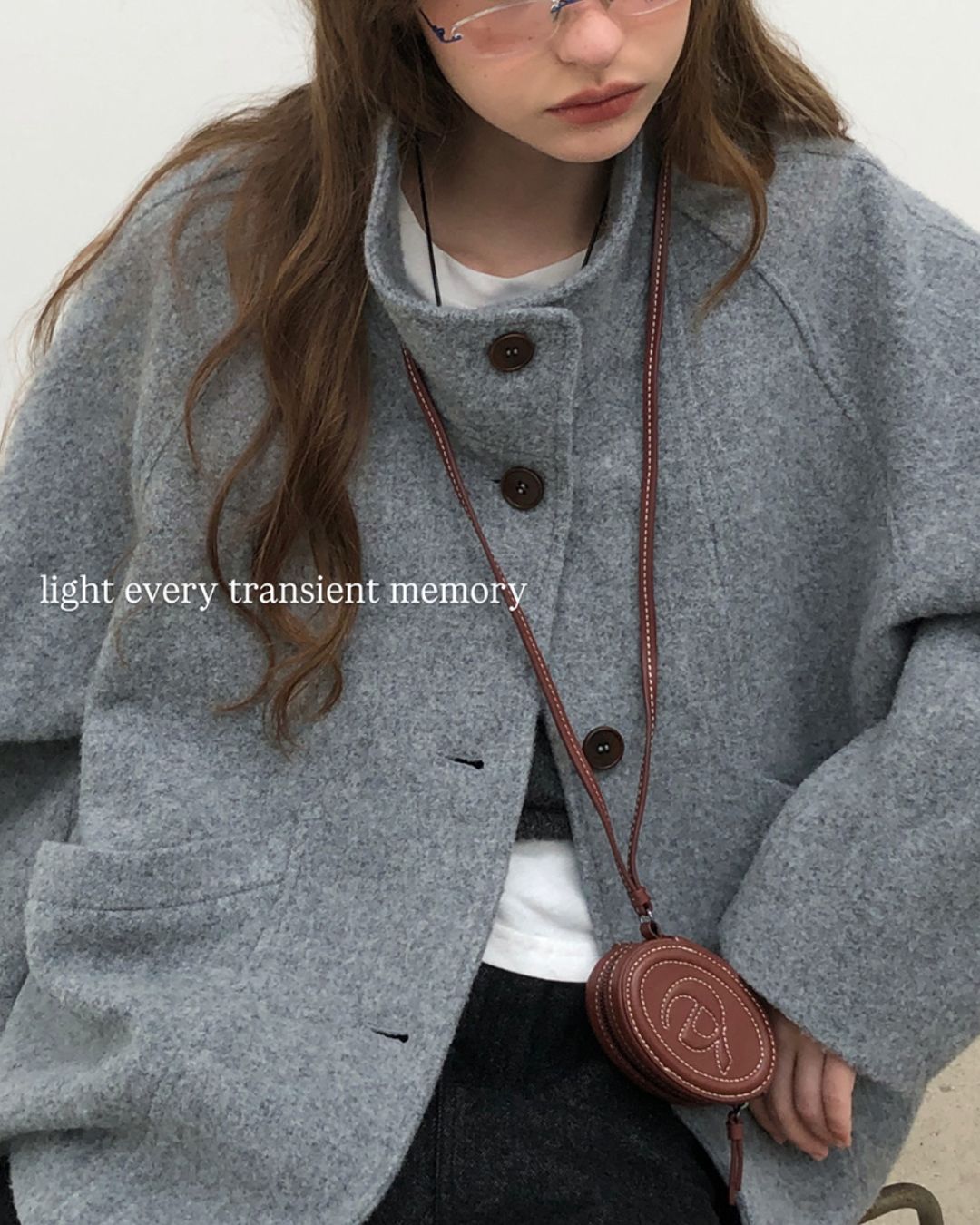 Stand-collar Wool Jacket　JK027