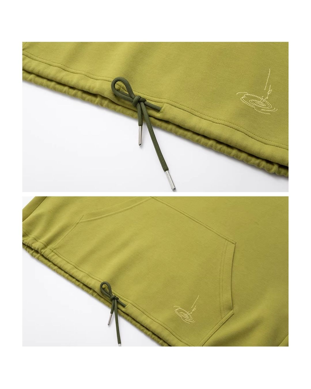 Back Embroidered Drawstring Hem Sweat　SW015