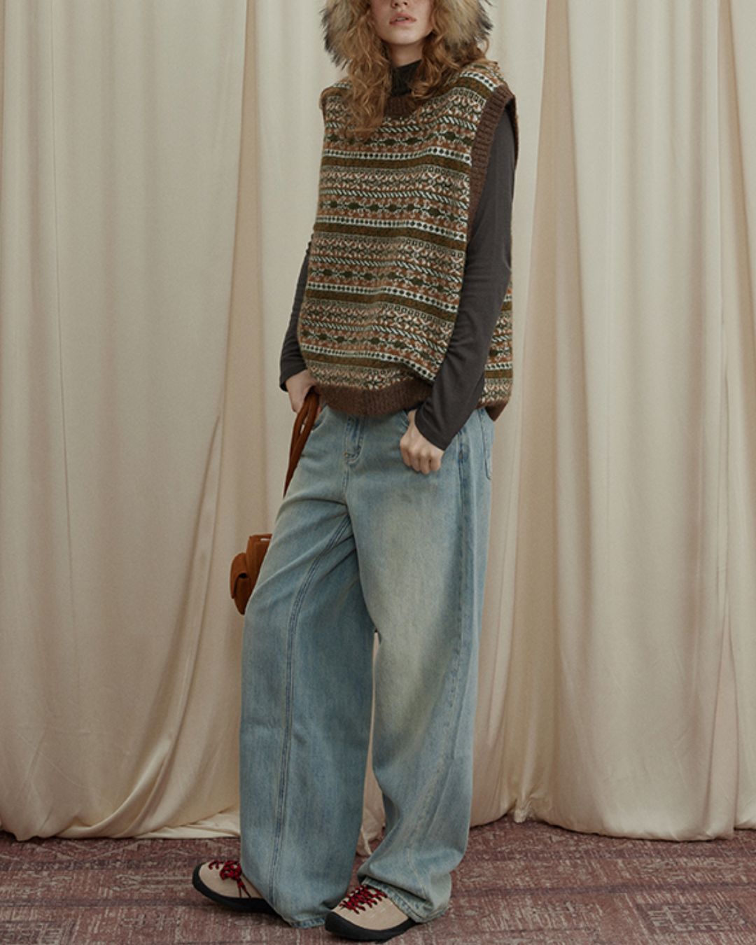 Washed Straight Denim Pants　DP009