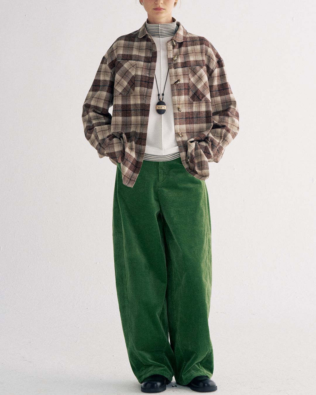 Flannel Cotton Check Shirt　LS039