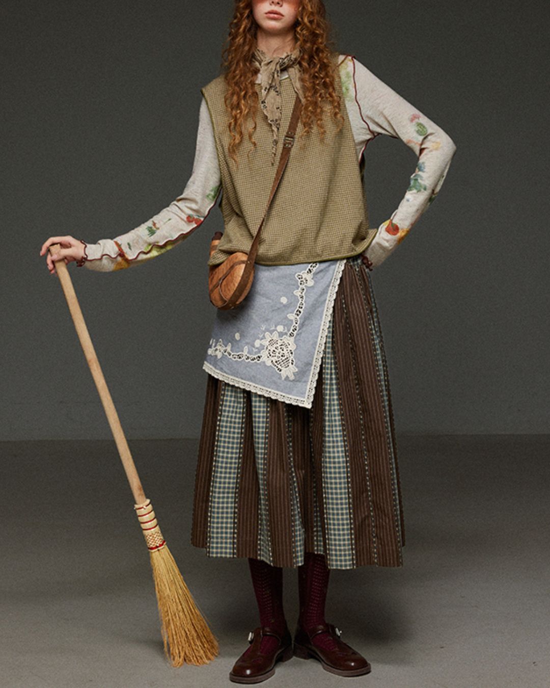 Side Button Check Vest　VT004