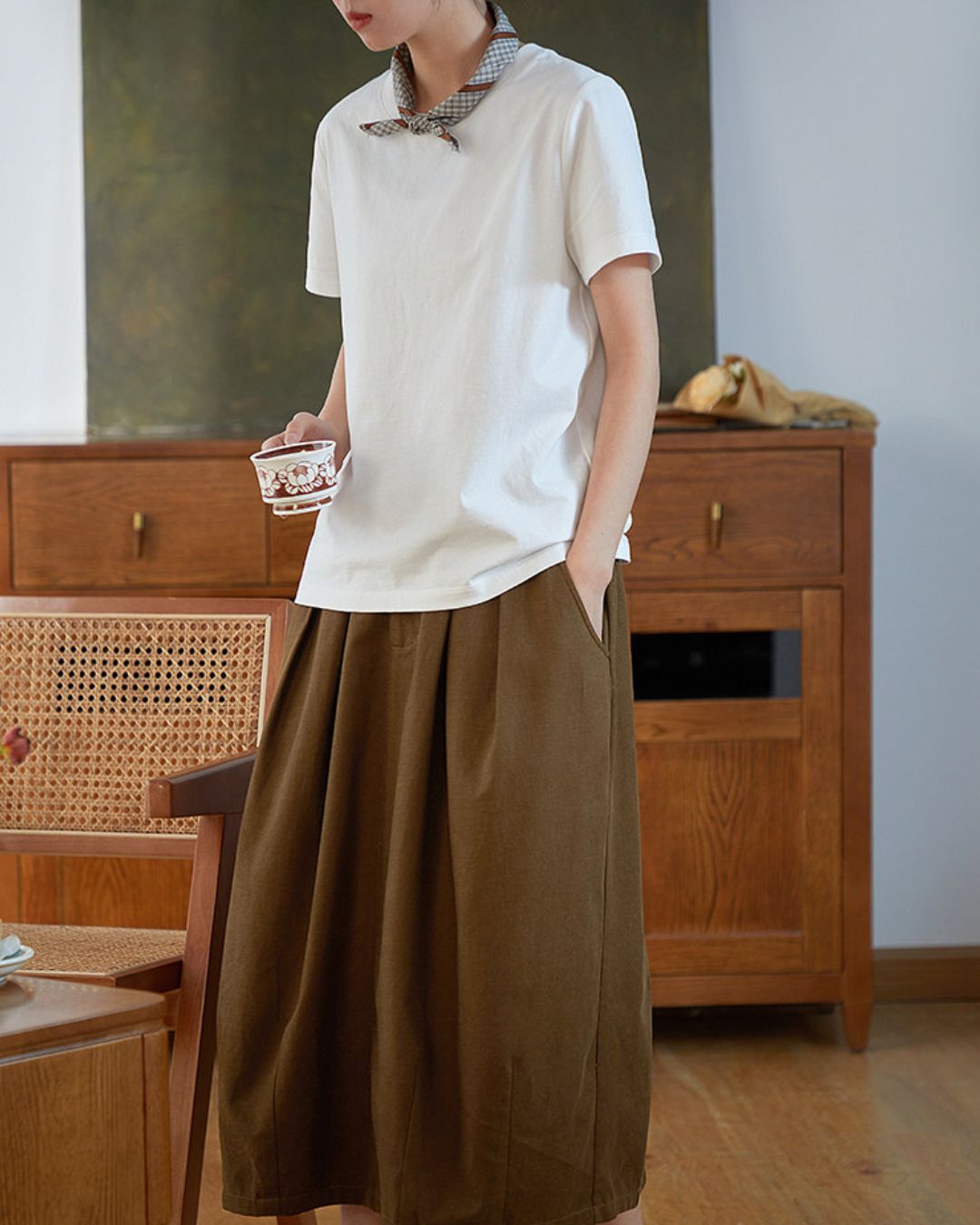 Slim Fit Classic Cotton T-Shirt　ST004