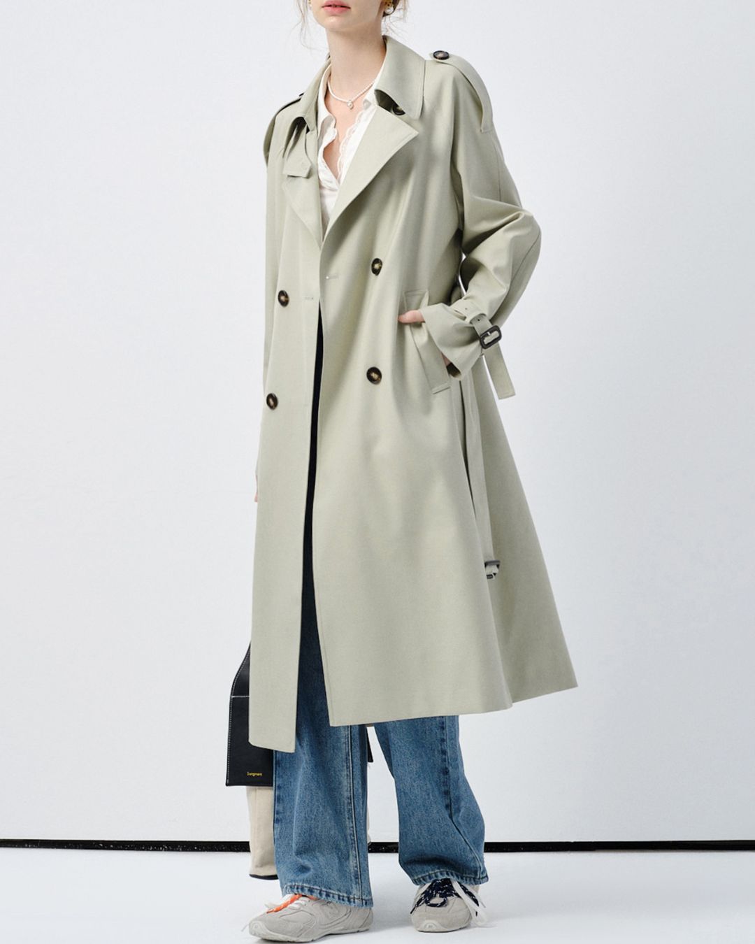 Napoleon Collar Trench Coat　CT009