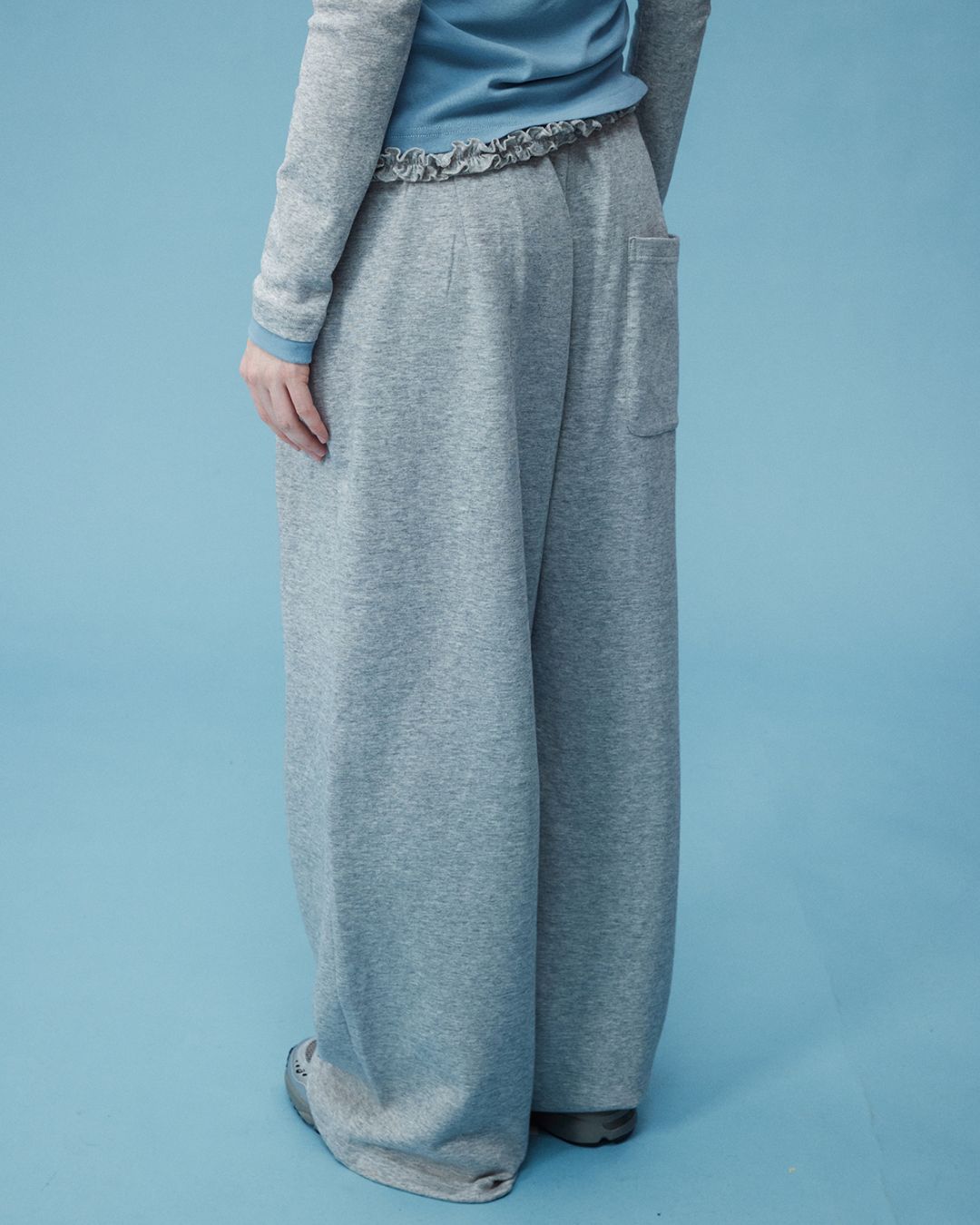 Floral Drawstring Wide Pants　PT001