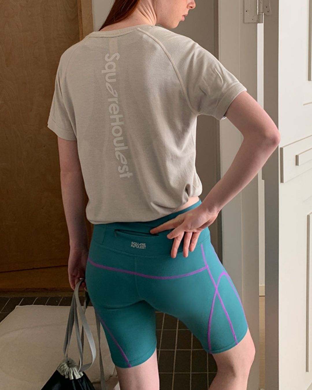 Color Block Fitness Shorts　SP002