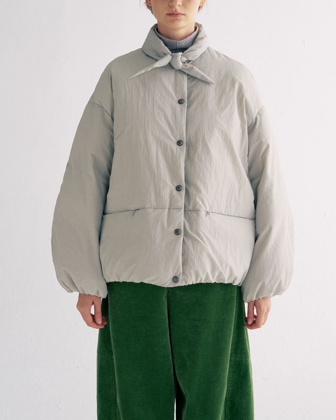 Detachable Scarf Puffer Down Jacket　JK080