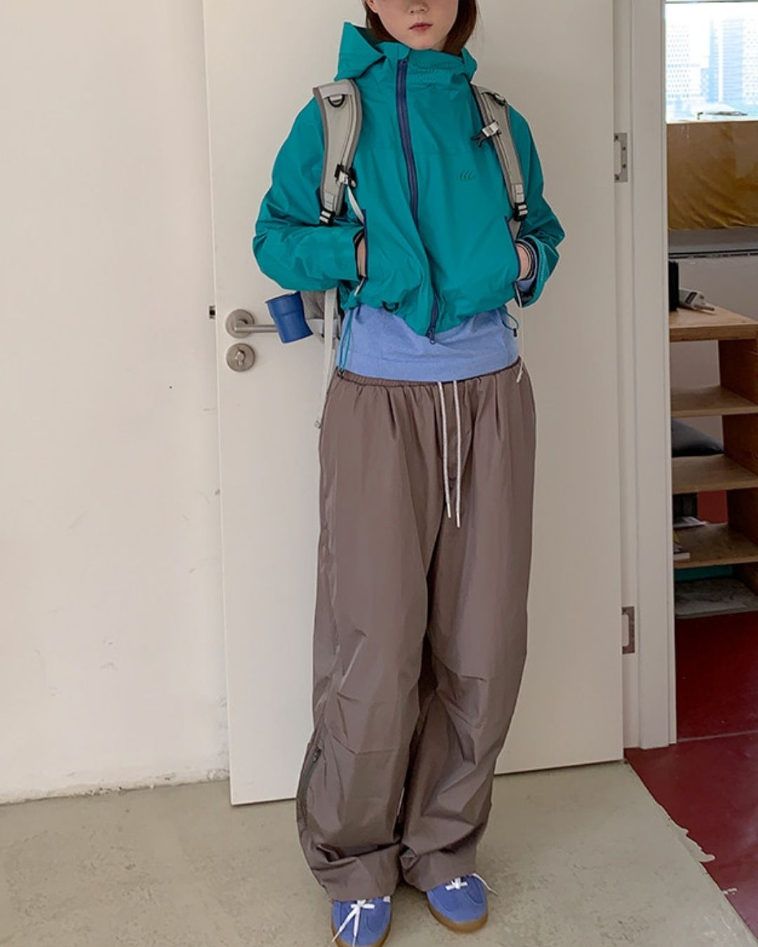 Drawcord Hem Outdoor Pants　PT041