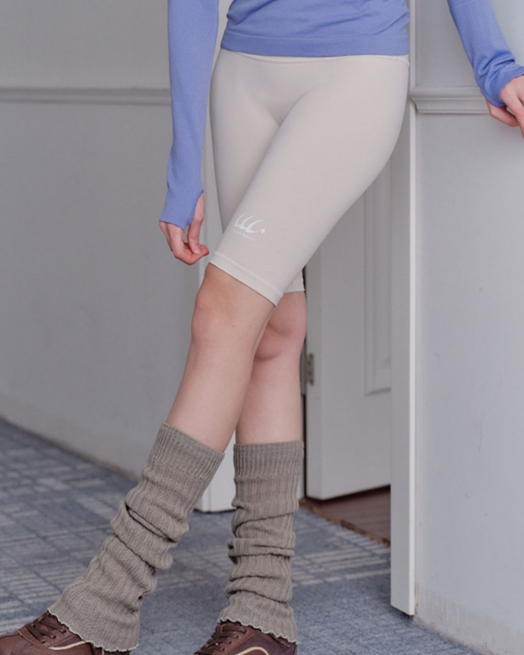 High-waisted Above-the-knee Fitness Pants　SP003