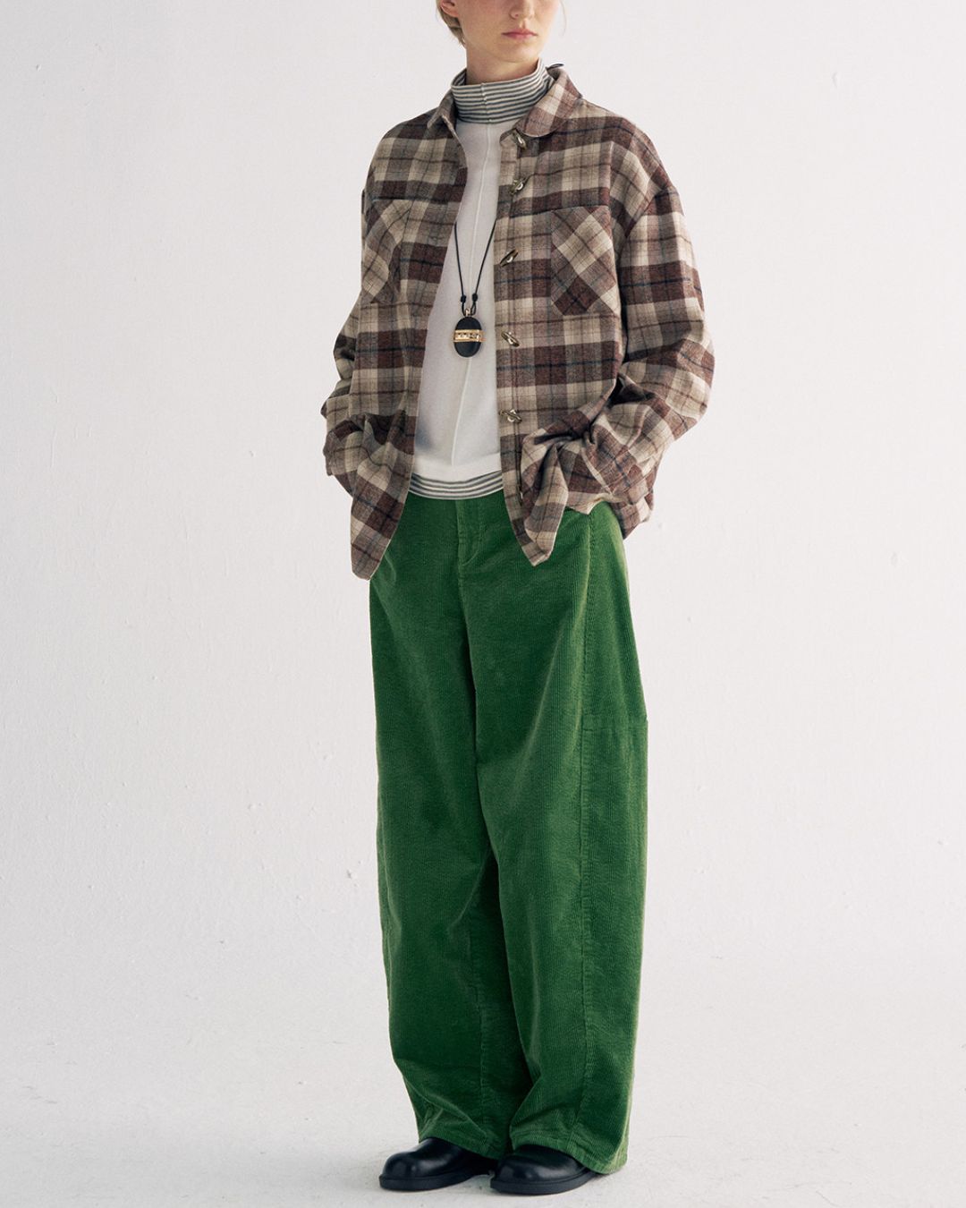 Flannel Cotton Check Shirt　LS039