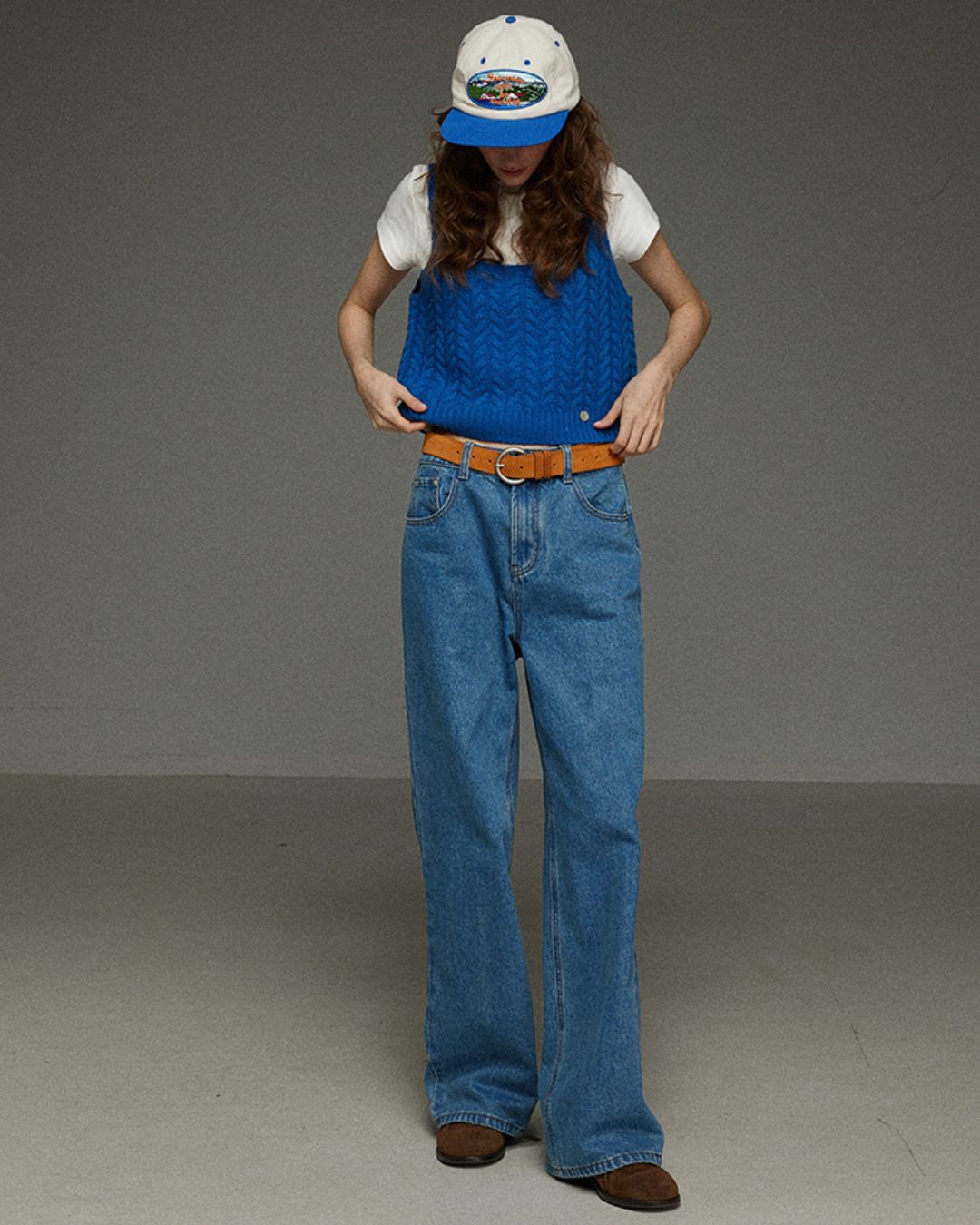 Cable Knit Camisole Vest　KN054