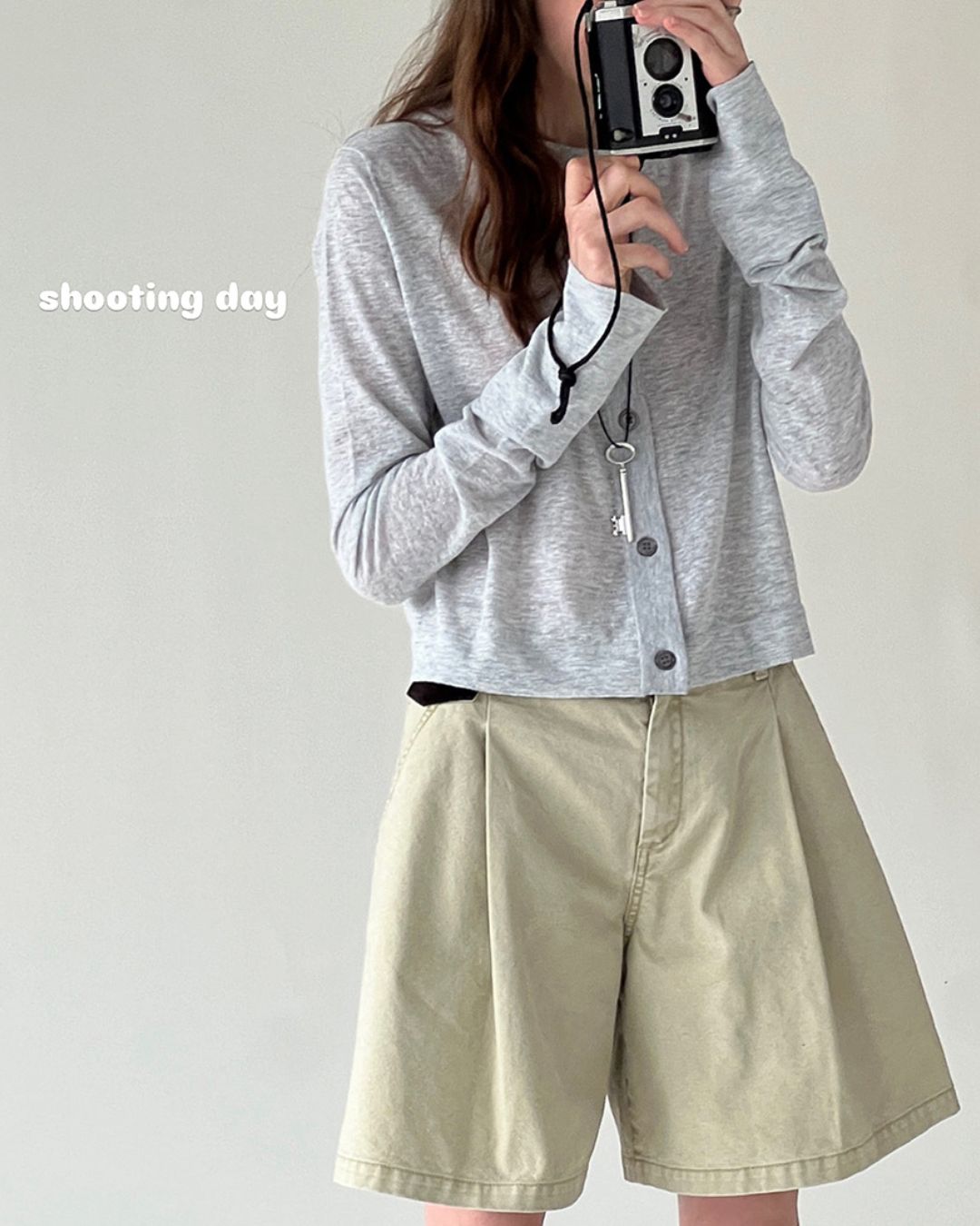 Long Sleeve Knit Cardigan　KN014