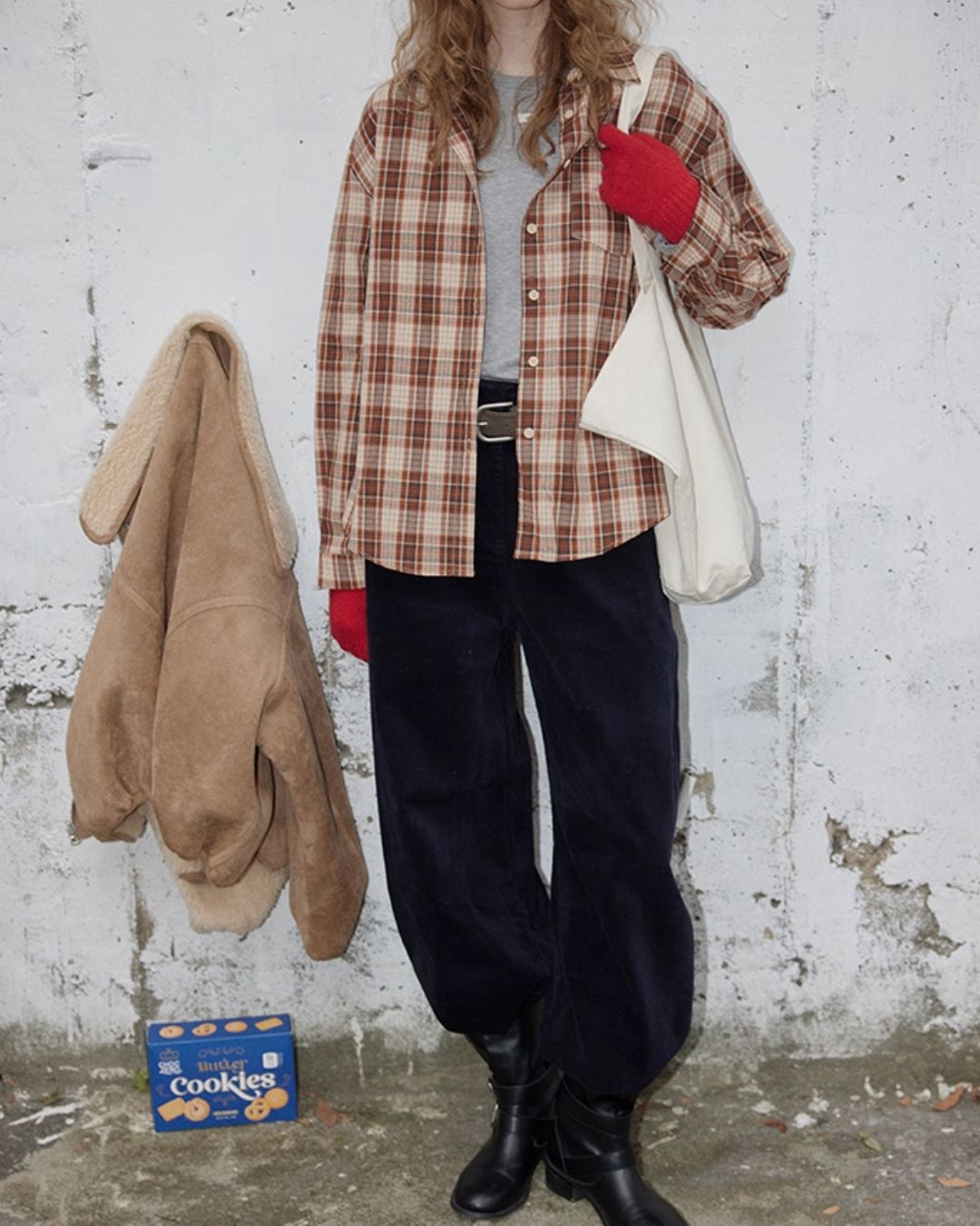 Cotton Check Shirt　LS038