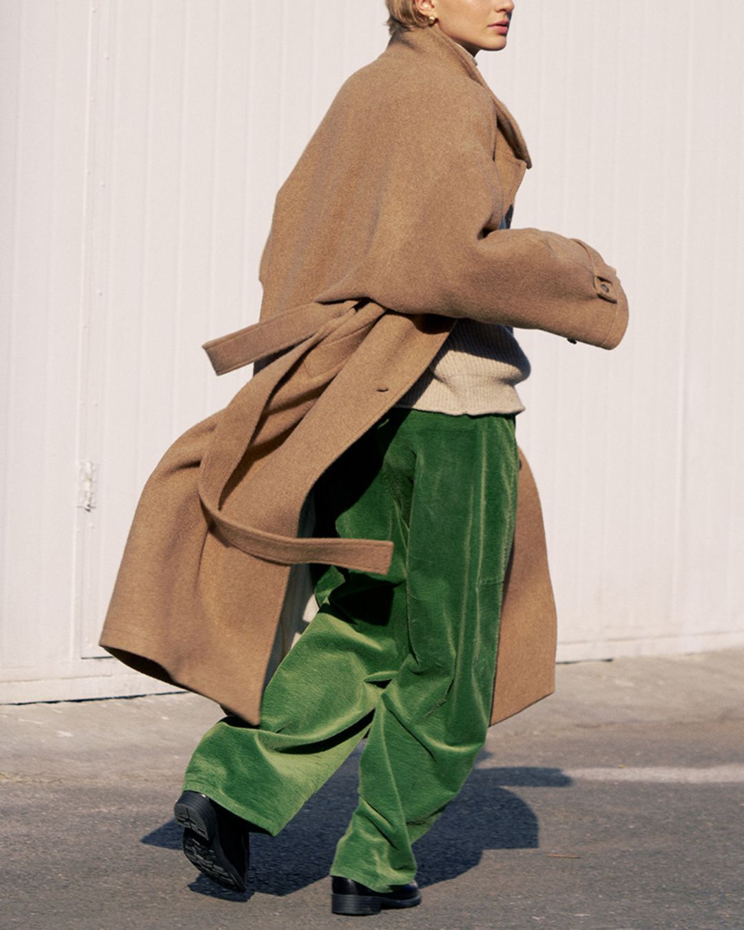 Stand-collar Wool Long Coat　CT029