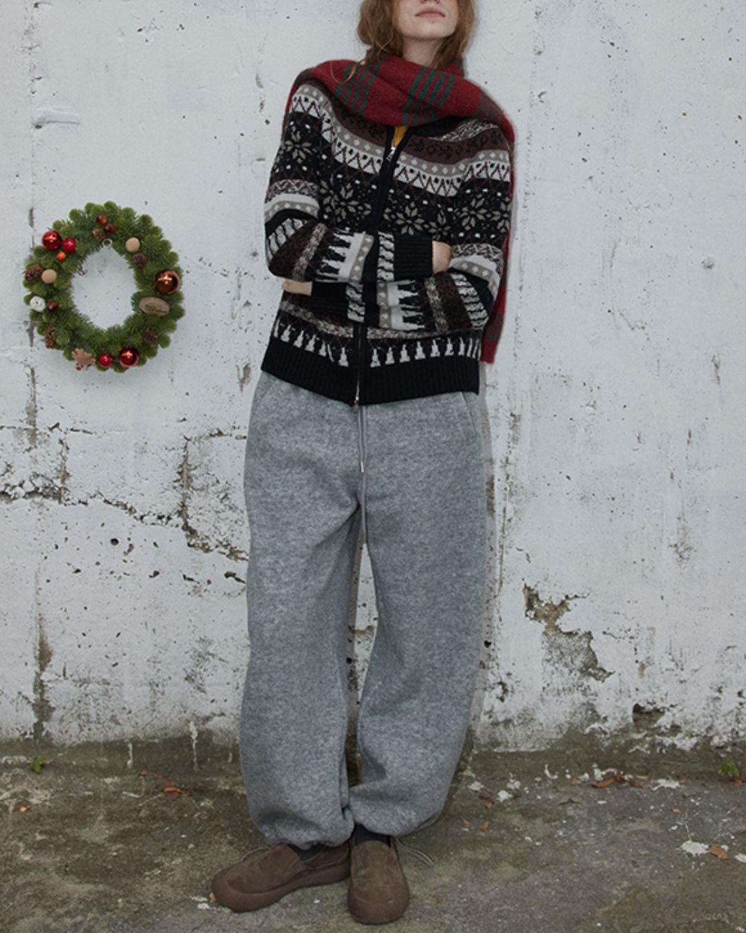 Drawstring Wool Casual Pants　PT023