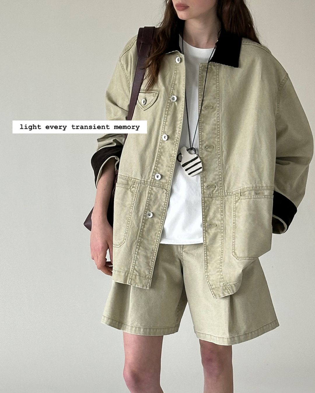 Contrast Color Work Jacket ＆ Shorts　JK015