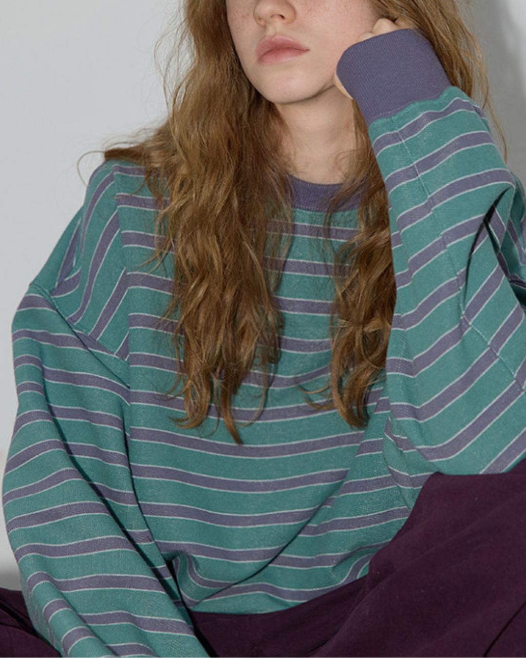 Relaxed Border Sweat Pullover　SW008