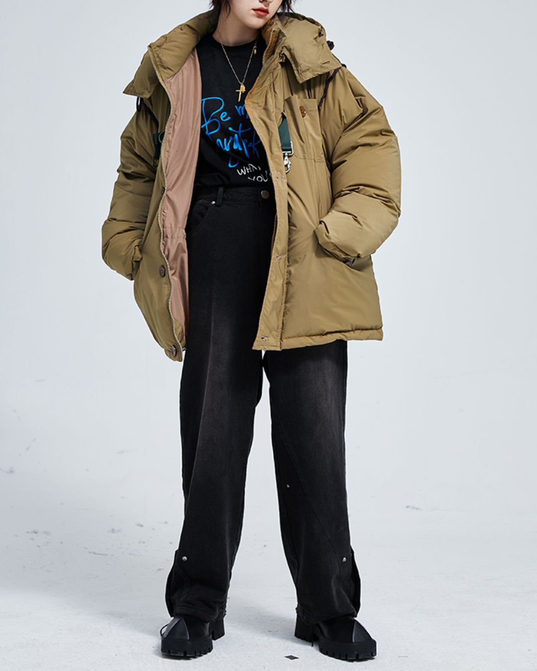 White Duck Down Work Jacket　JK073