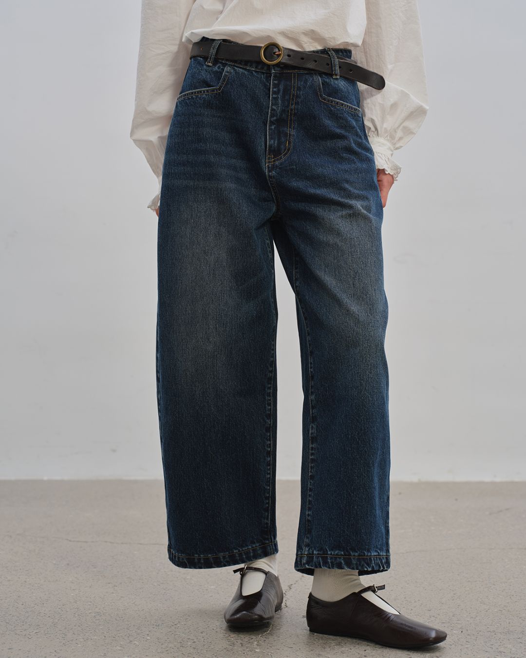 Curved Ankle Denim Pants　DP005