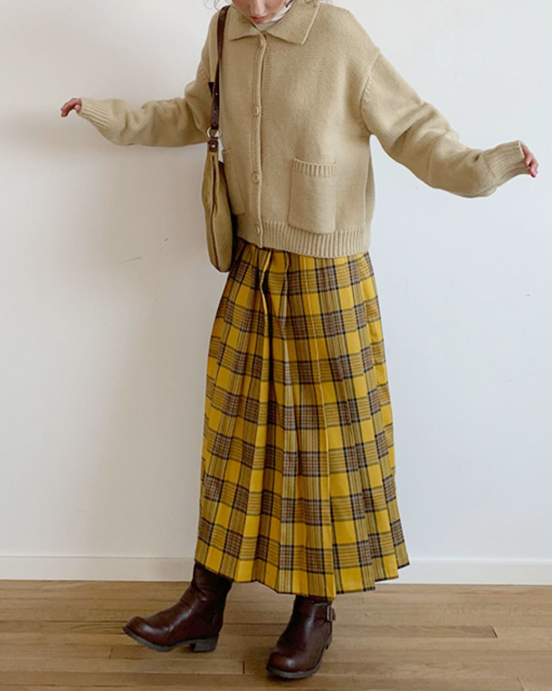 Retro Button Knit Cardigan　KN004