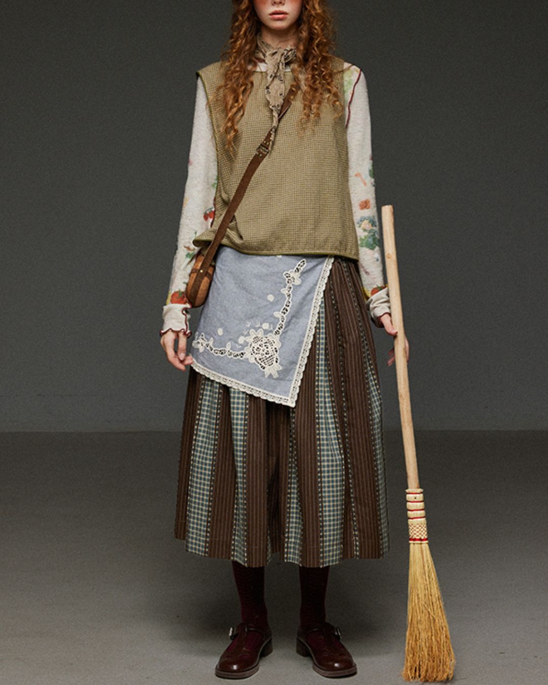 Side Button Check Vest　VT004