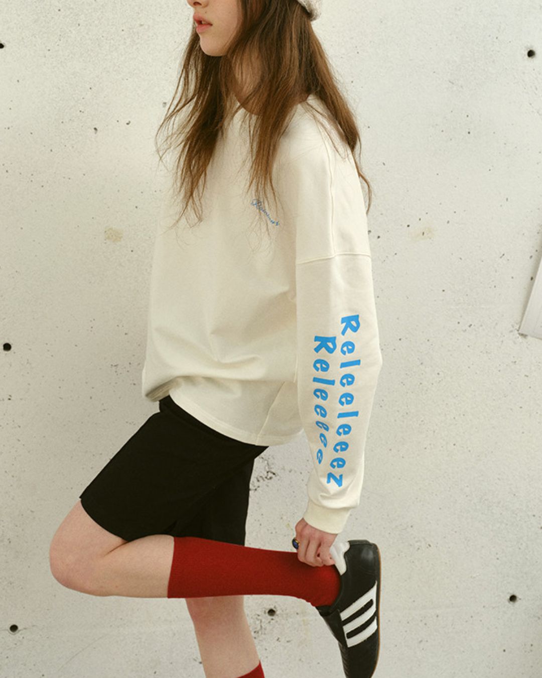 Relaxed Arm Print T-shirt　LT026