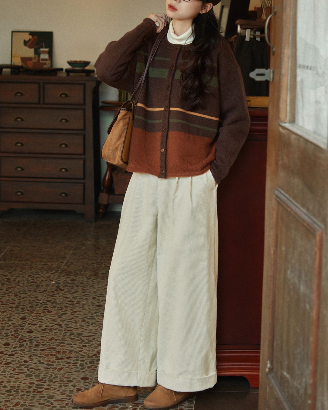 Corduroy Double Wide Pants　PT029