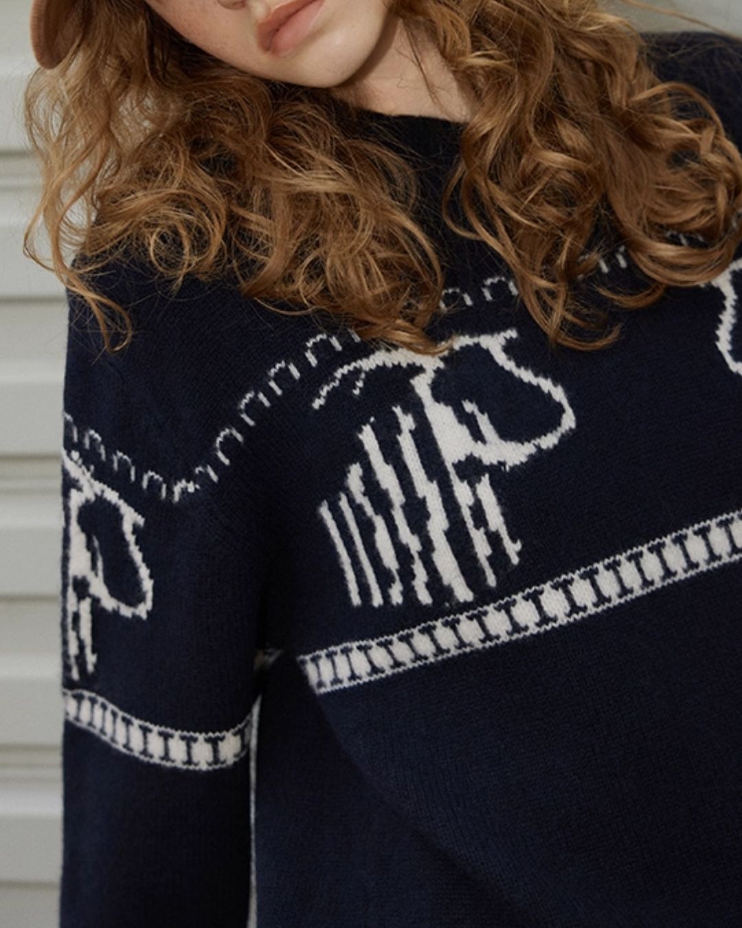Wool Fair Isle Sweater　KN044