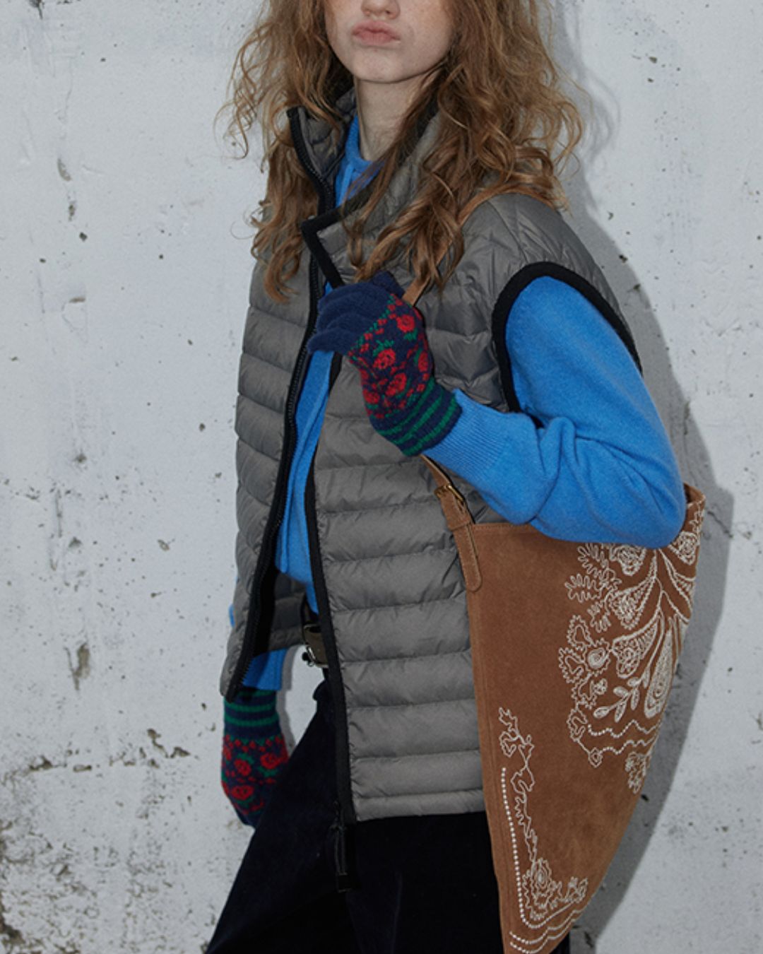 Nylon Piping Down Vest　VT013