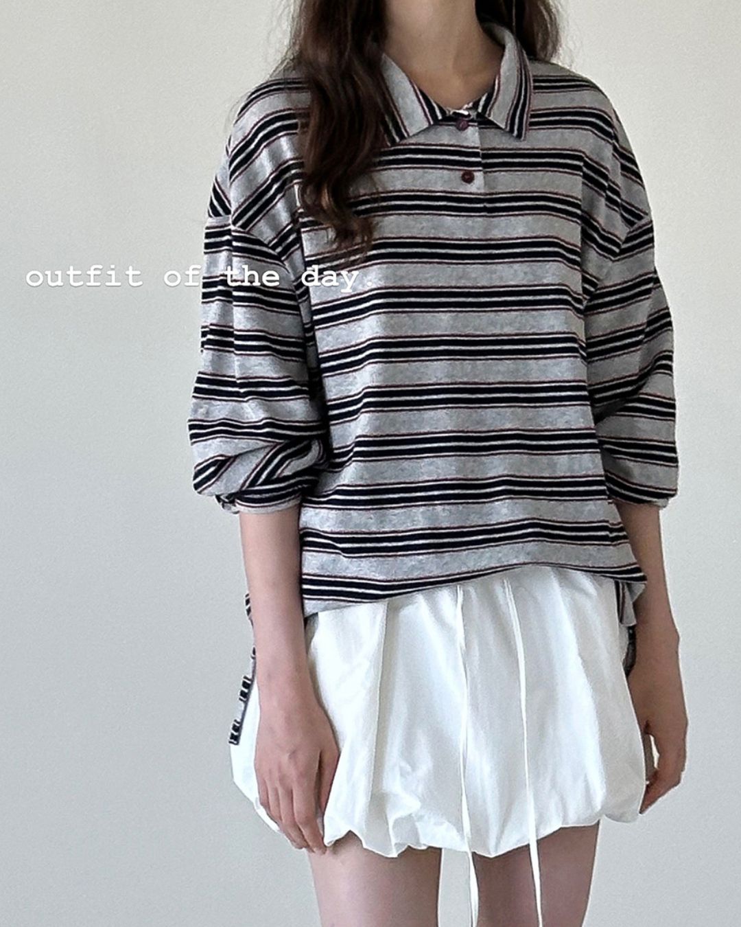 Border L/S Polo Shirt　PS001