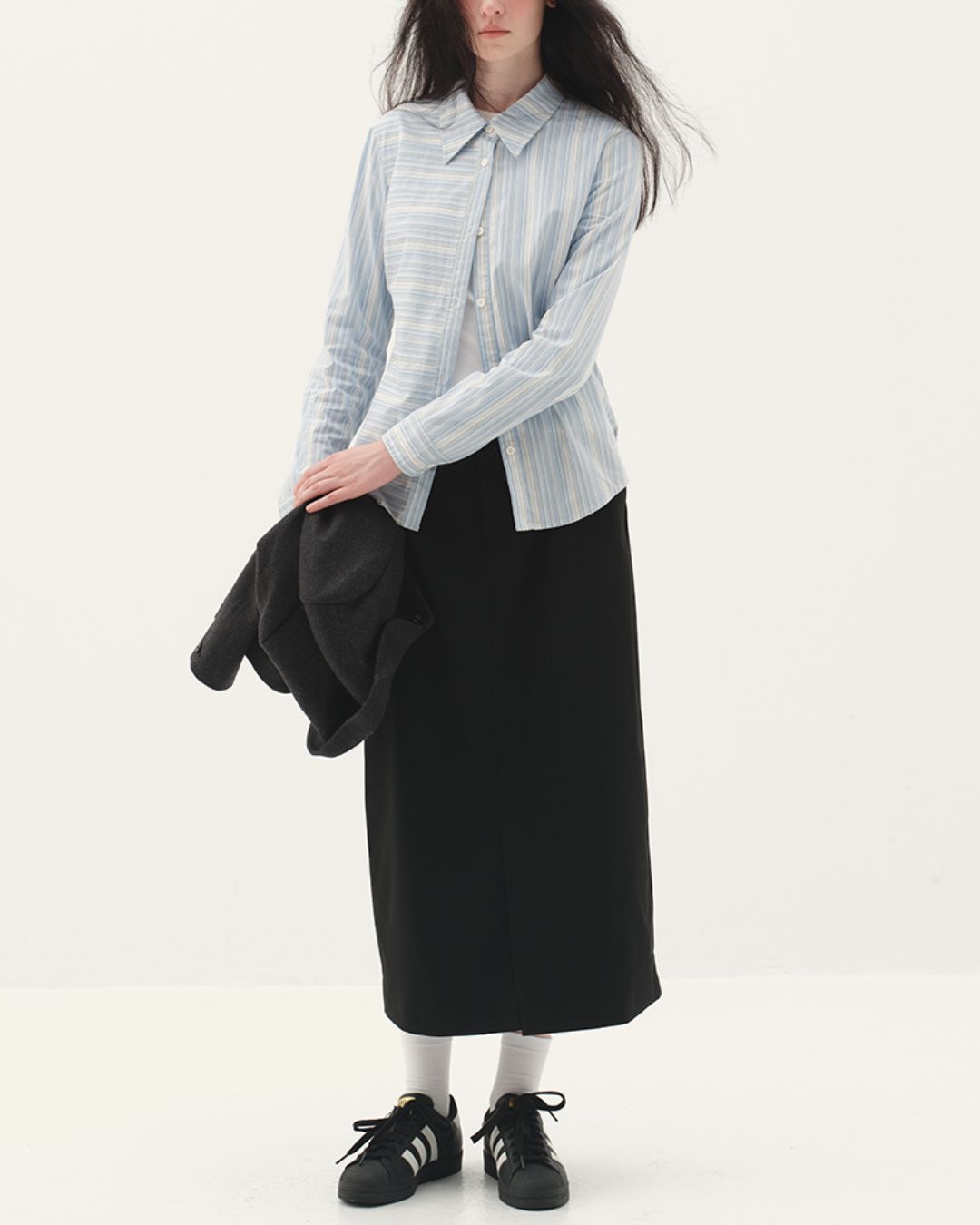 Front Slit Midi Tight Skirt　SK002