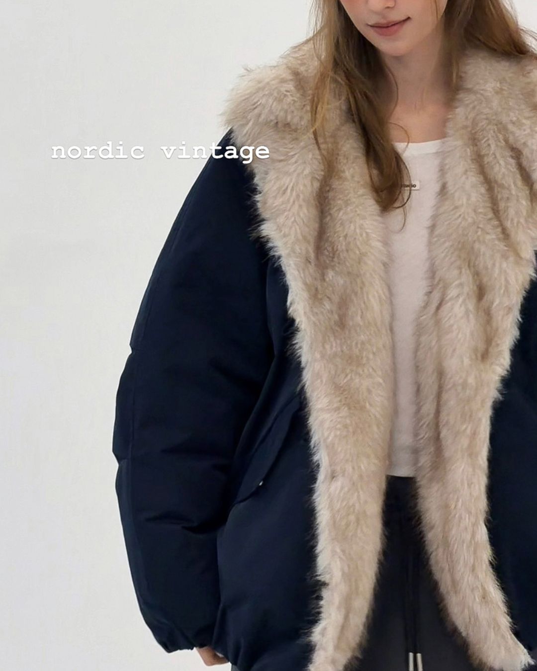 Fur-lined Down Jacket　JK057
