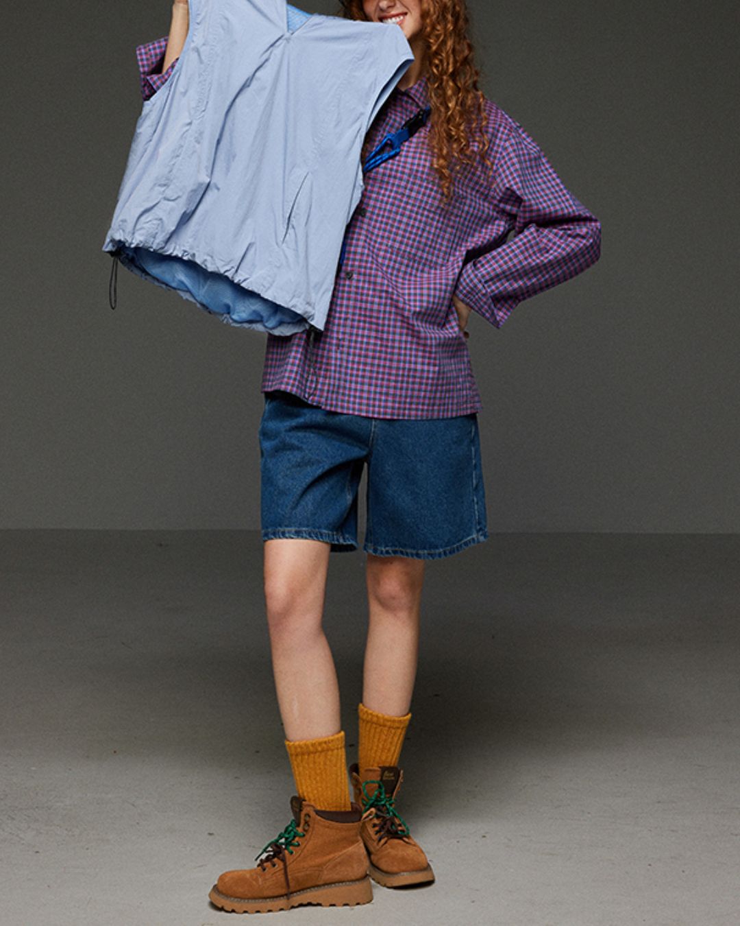 Detachable Hooded Half-zip Vest　VT006