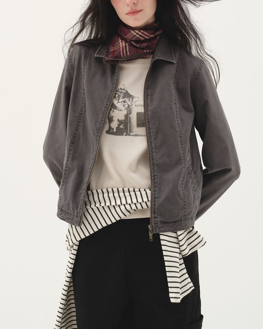 Washed Color Cotton Jacket　JK005