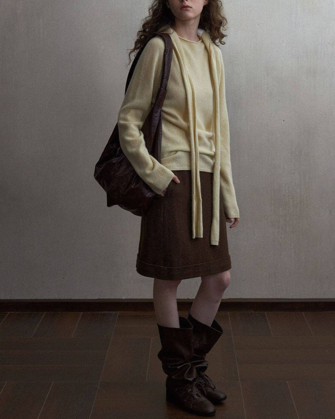 Basic Yak Wool Color Knit Pullover　KN109