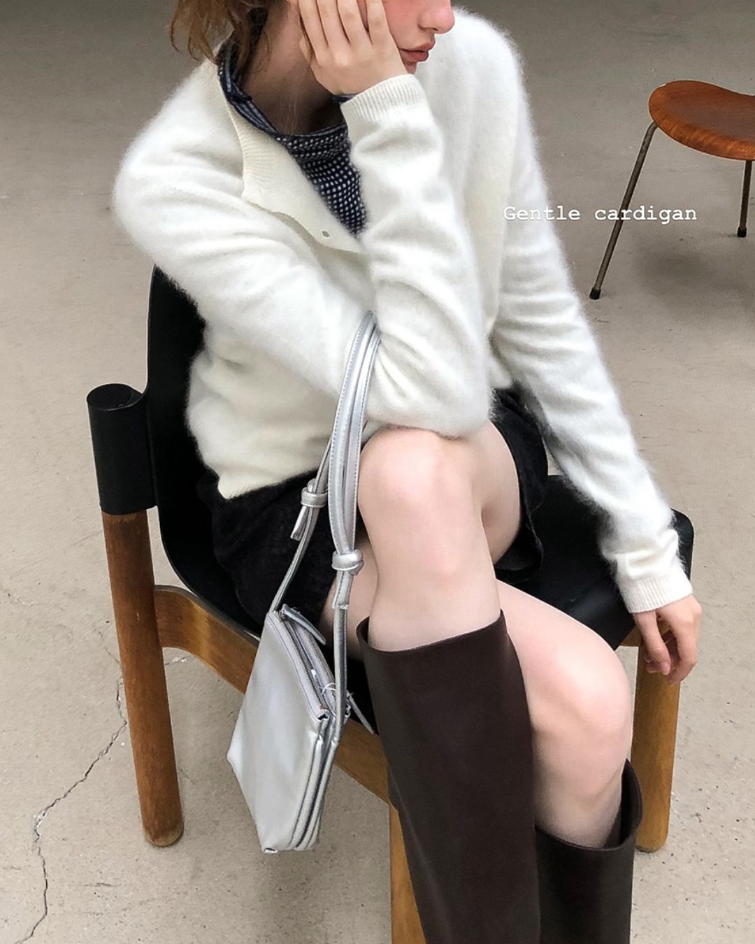 Brushed Knit Cardigan　KN027