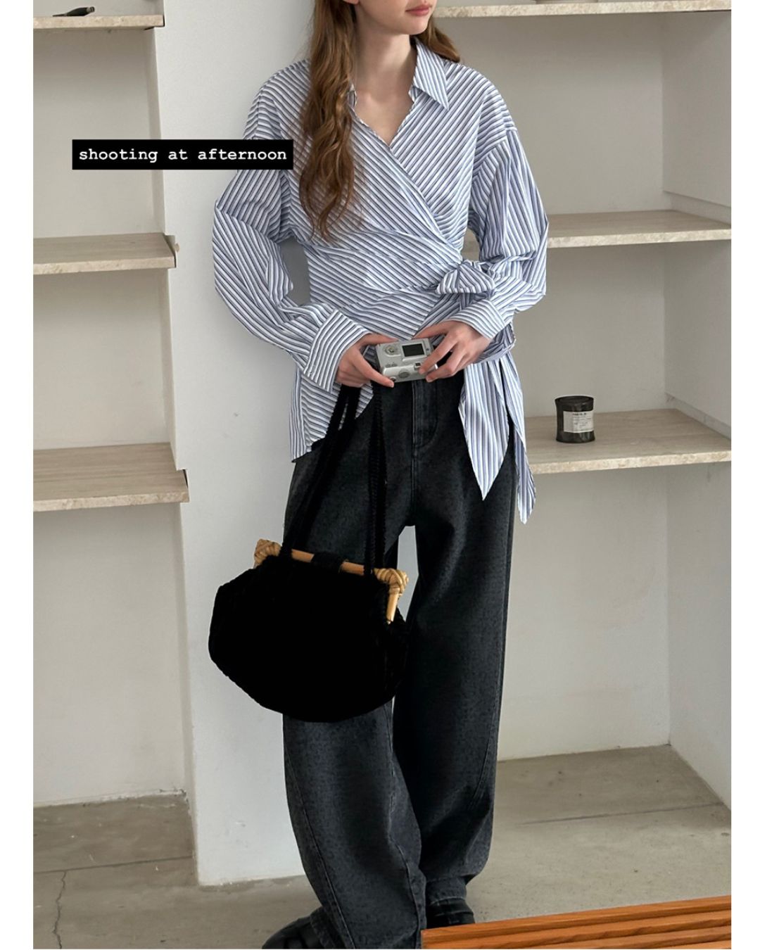 Skipper Wrap Striped Shirt　LS020