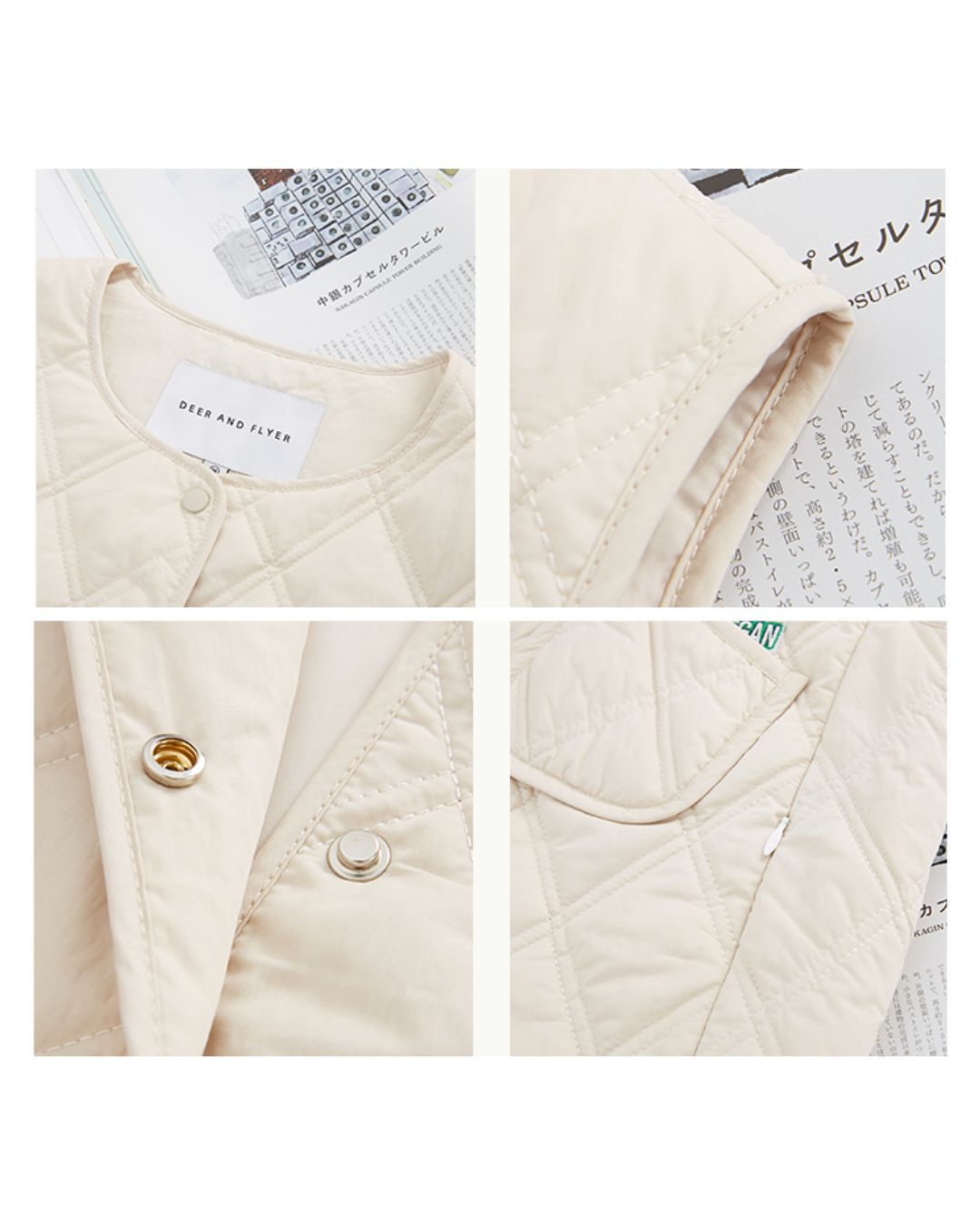 Nylon Quilted Vest　VT001