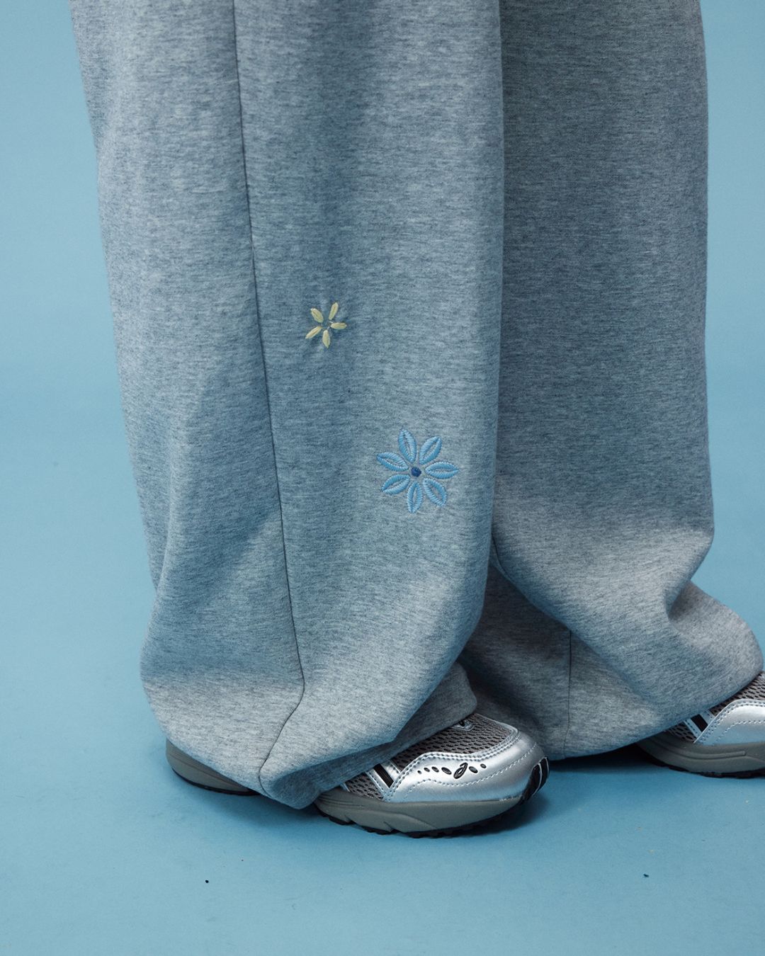 Floral Drawstring Wide Pants　PT001