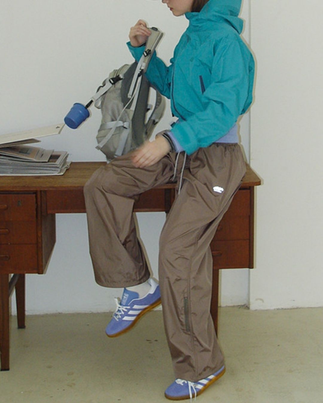 Drawcord Hem Outdoor Pants　PT041