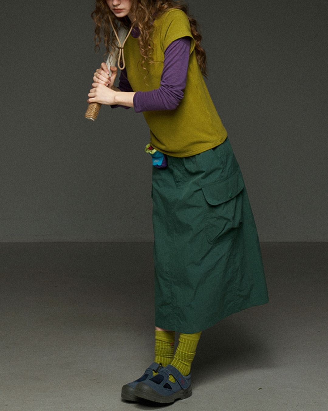 Boat Neck Slim Fit T-shirt　LT012