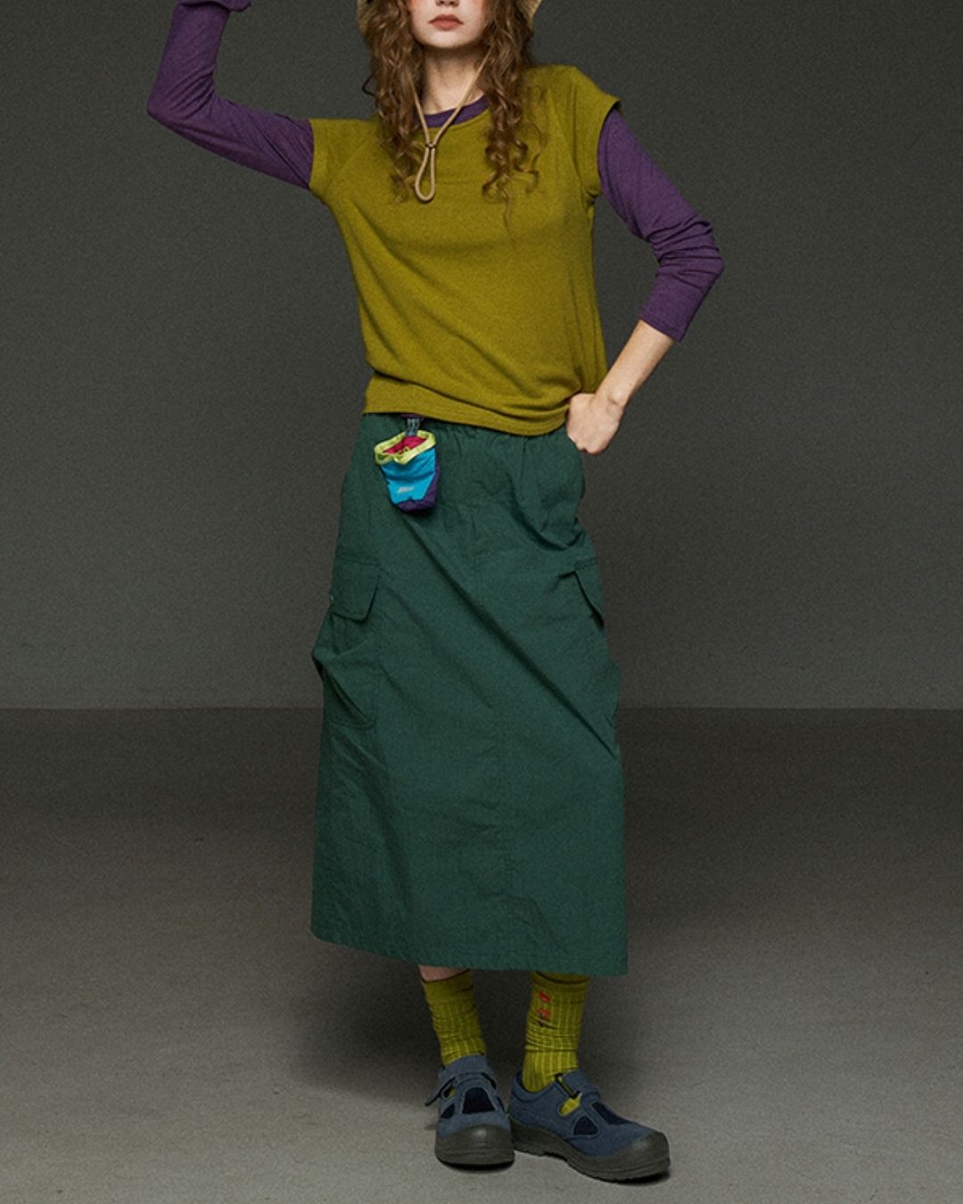 Boat Neck Slim Fit T-shirt　LT012