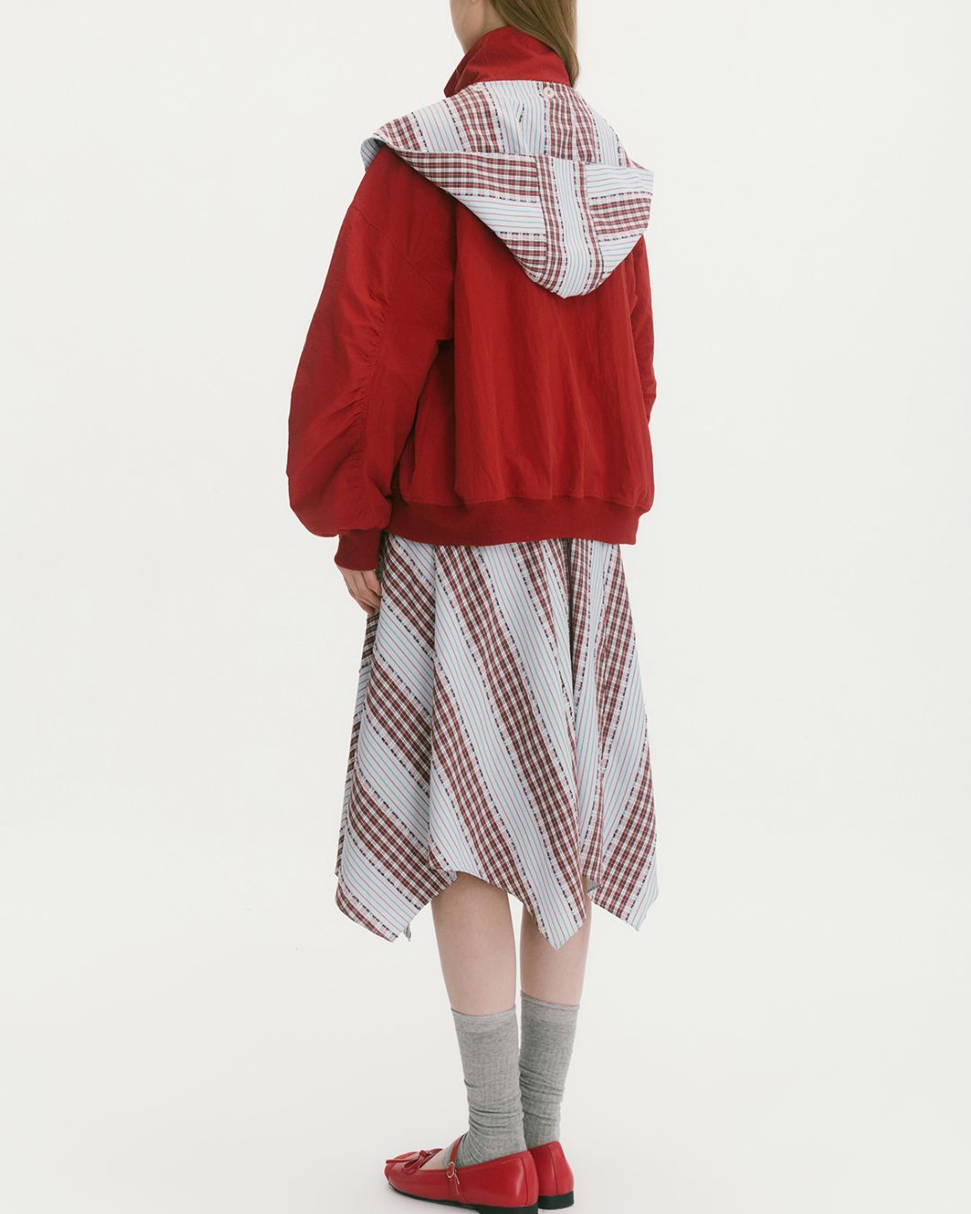 Detachable Hood Stand-collar Jacket　JK030